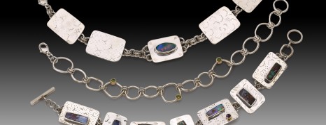 Opal Plate Link Bracelets